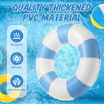 Adult using Foilswirl 47.24 inch inflatable tube in swimming pool