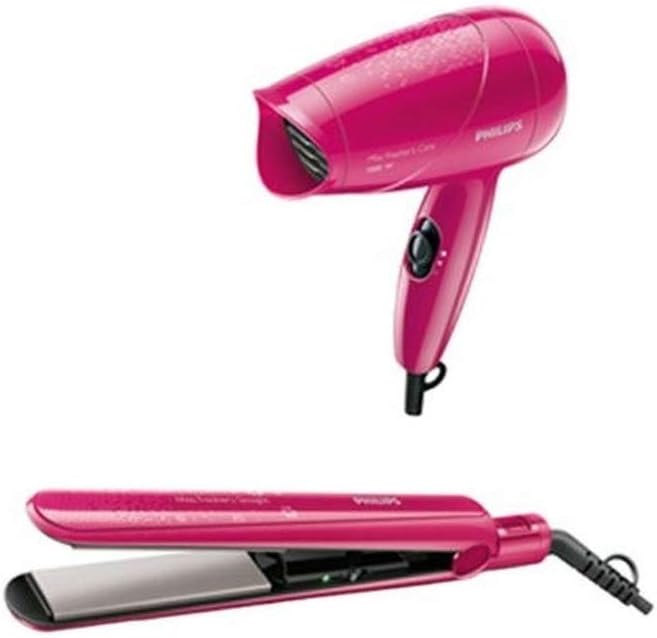 Philips HP 8643 Hair Straightener and Hair Dryer Combo Pack (Miss Fresher's Pack) - Image 1