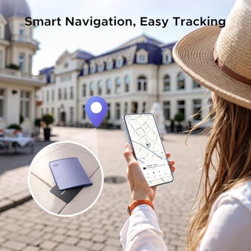 UGreen FineTrack Slim S smart finder being charged with a dedicated magnetic charging cable