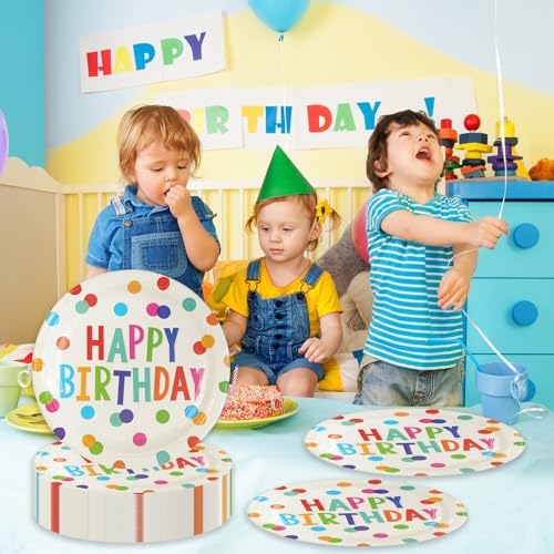 Eco-friendly disposable birthday party supplies for 50 guests