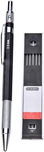 Warmshine metal mechanical pencil set with 36 lead refill cases displayed together