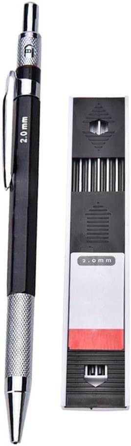 Warmshine metal mechanical pencil set with 36 lead refill cases displayed together