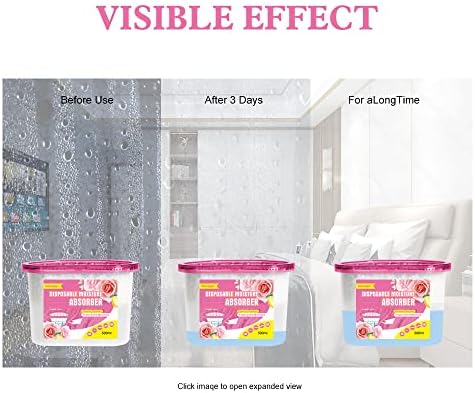 Six pack bundle of Canager lemon rose moisture absorbers for home use