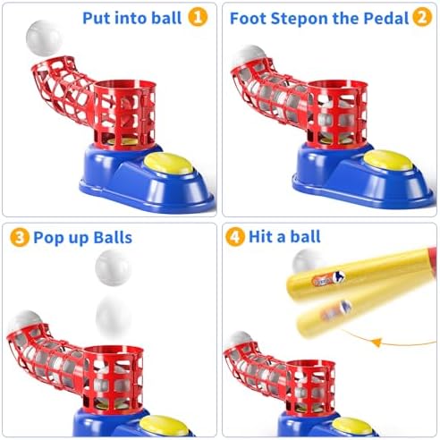 Temi tee ball set converted to batting tee mode