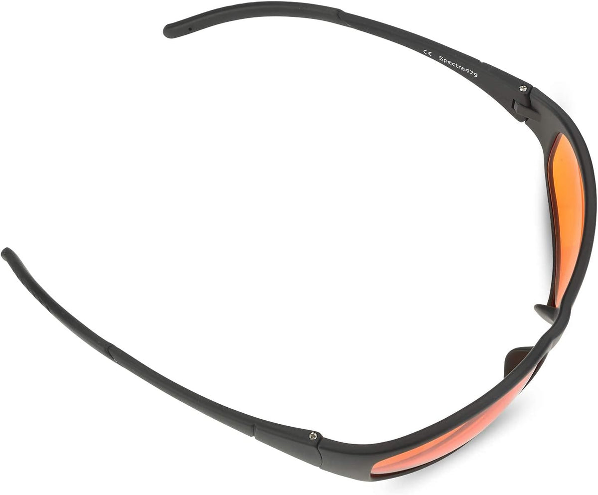 Spectra479 blue blocking glasses angled perspective view