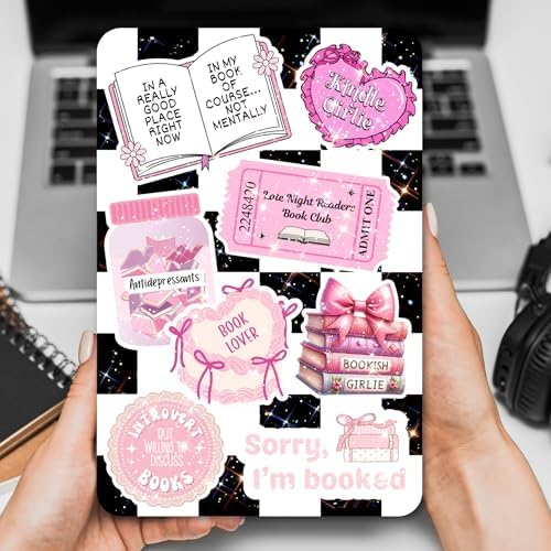 Holographic star effect visible on Kindle back cover insert
