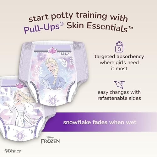 Pull-Ups girls training underwear size 2T to 3T for sensitive skin