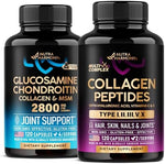NutraHarmony Glucosamine Chondroitin Multi Collagen Capsules front view joint supplement