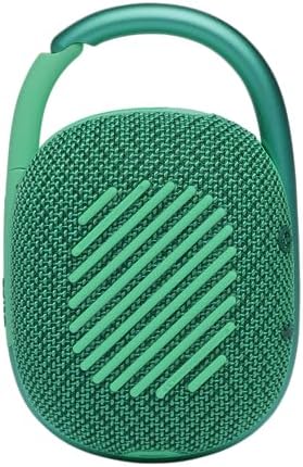 JBL Clip 4 Eco dustproof durable speaker back view with rubberized grip elements