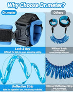 Dr.Meter child safety tether demonstrating 360 degree swivel clip