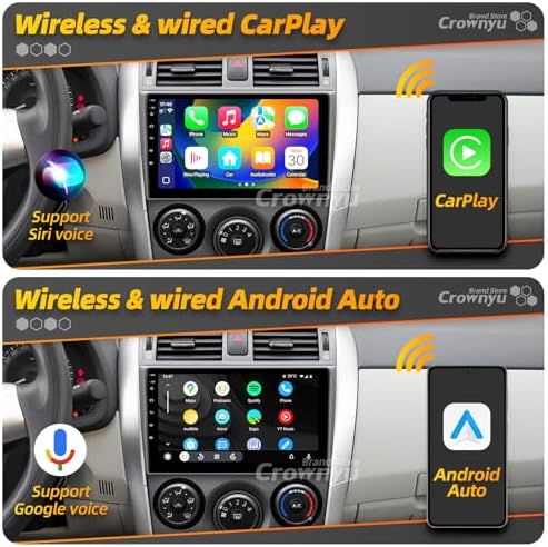 Rimoody 9 inch Incell touchscreen multimedia player showing GPS navigation maps screen in vehicle dash