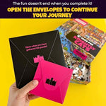 Premium gift packaging of QUOKKA adult jigsaw puzzle highlighting sustainable FSC certified product seal