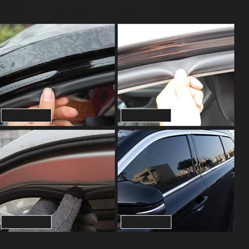 Windowtrack Lubricant spray application on vehicle side window rubber channel.