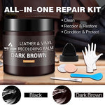 Professional leather restoration kit packaging showing 7 ounce size for home use.