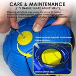 Kikkavo interactive bouncy ball used in outdoor park setting