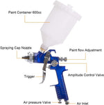 Hotorda paint sprayer kit displayed with three replaceable stainless steel nozzles