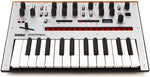 Korg Monologue synthesizer keyboard and control panel close up