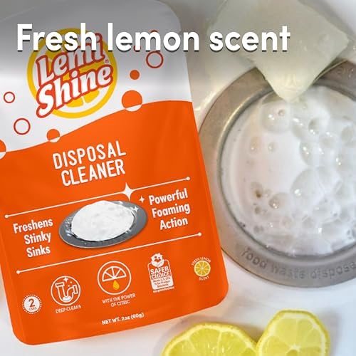 Lemi Shine natural lemon scent disposal cleaner 2 count pack