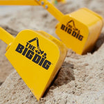 Two-handed control system of The Big Dig ride-on construction toy