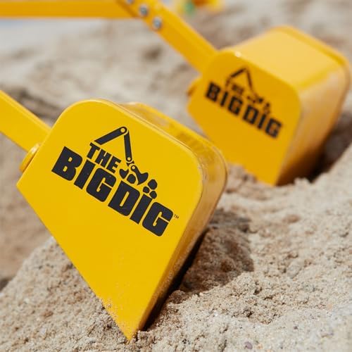 Two-handed control system of The Big Dig ride-on construction toy