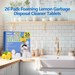 Natural garbage disposer cleaning tablets for sink maintenance