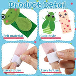 Children and adults wearing the Outus felt finger puppets during a Seder celebration.