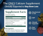 Non-GMO organic calcium supplement capsules for skeletal support