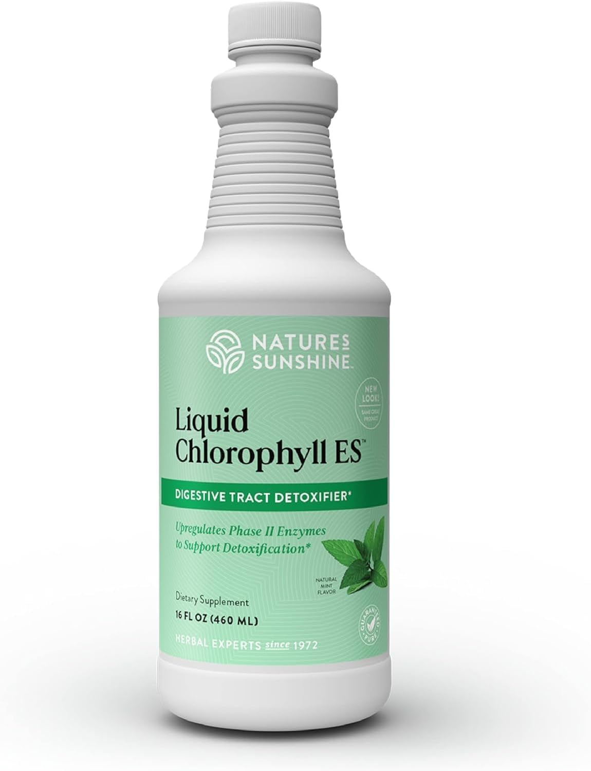 Natures Sunshine Liquid Chlorophyll Extra Strength front view bottle packaging