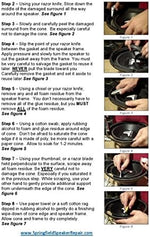 Springfield Speaker repair kit application brush and tools