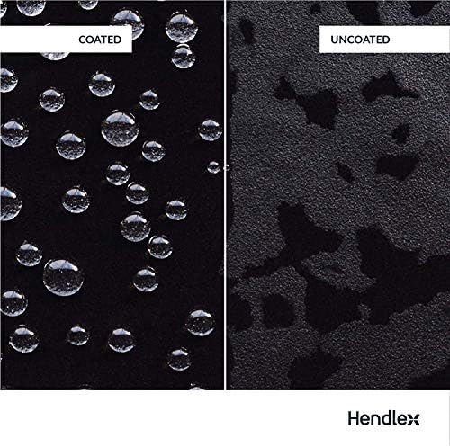 Close up view of car soft top fabric protected with Hendlex nanotechnology stain resistant shield.