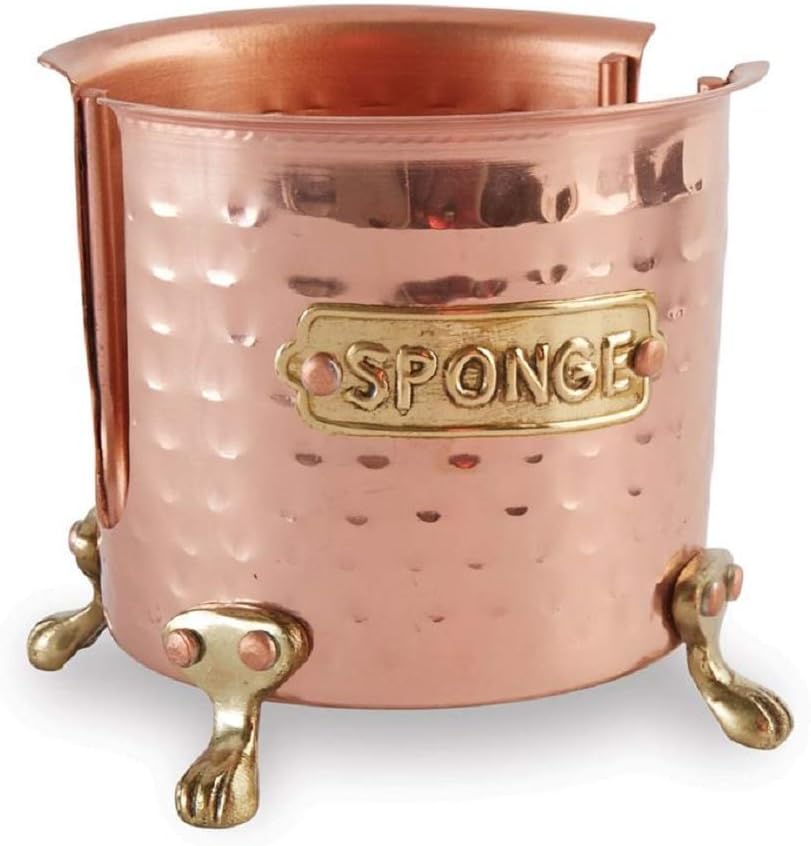 Mud Pie Kitchen Dish Sponge Holder Caddy, Off White - Image 11