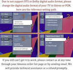 Tackston high fidelity audio adapter package highlighting the integrated USB power cable component.
