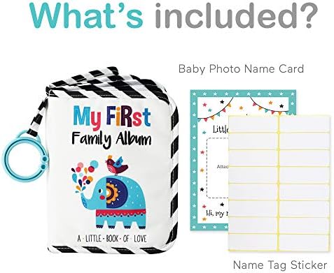 Urban Kiddy my first family album open pages showing clear photo slots