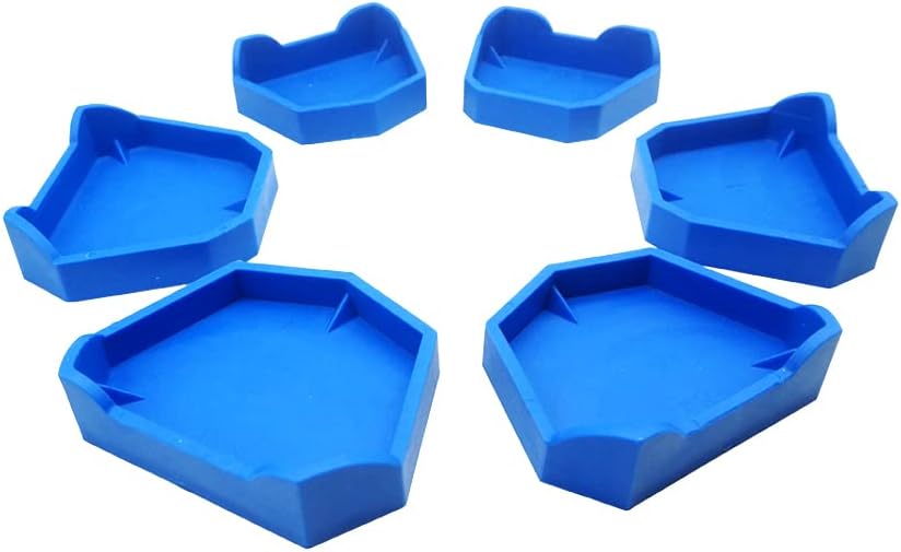 Harmonydent flexible rubber model formers in blue