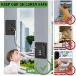 Lexng 3 digit combination fridge lock close up
