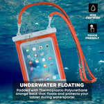 Surf System tablet dry bag IPX8 secure lock mechanism