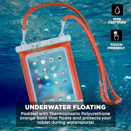 Surf System tablet dry bag IPX8 secure lock mechanism