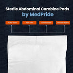 Individually wrapped sterile wound dressings for heavy leakage protection.