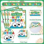 Full 96-piece cartoon theme party supply kit arranged for 24 guests