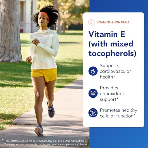 Pure Encapsulations Vitamin E antioxidant supplement side label with ingredient facts