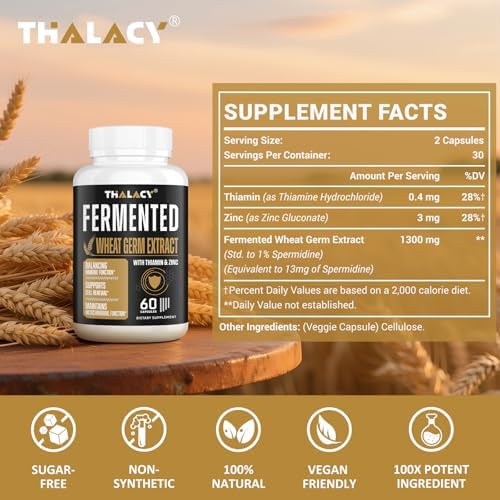 High potency wheat germ extract capsules for cellular renewal and healthy aging