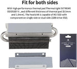 Premium silver hardware cooler for desktop motherboard M.2 2280 drive slots