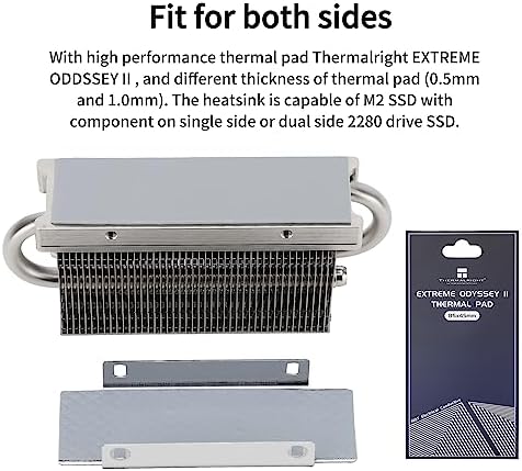 Premium silver hardware cooler for desktop motherboard M.2 2280 drive slots