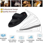 Side profile of ZHENSI diabetic shoes highlighting the memory foam cushioning.