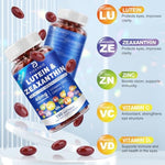 Back of Fidernic eye health supplement bottle showing nutritional facts