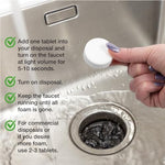 Authentic USA imported garbage disposal cleaner tabs by Ginger Lily Farms