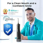 COSLUS cordless dental flosser with five replacement nozzles set