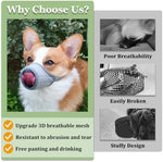 Mayerzon humane puppy muzzle allowing panting and drinking