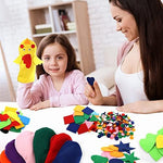 Topzea hand puppet making kit packaging showing all included craft accessories.