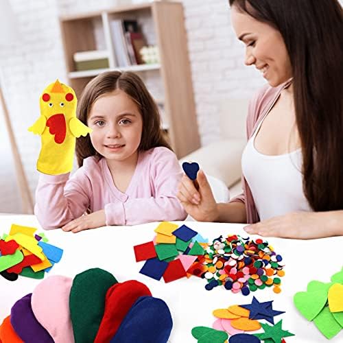 Topzea hand puppet making kit packaging showing all included craft accessories.